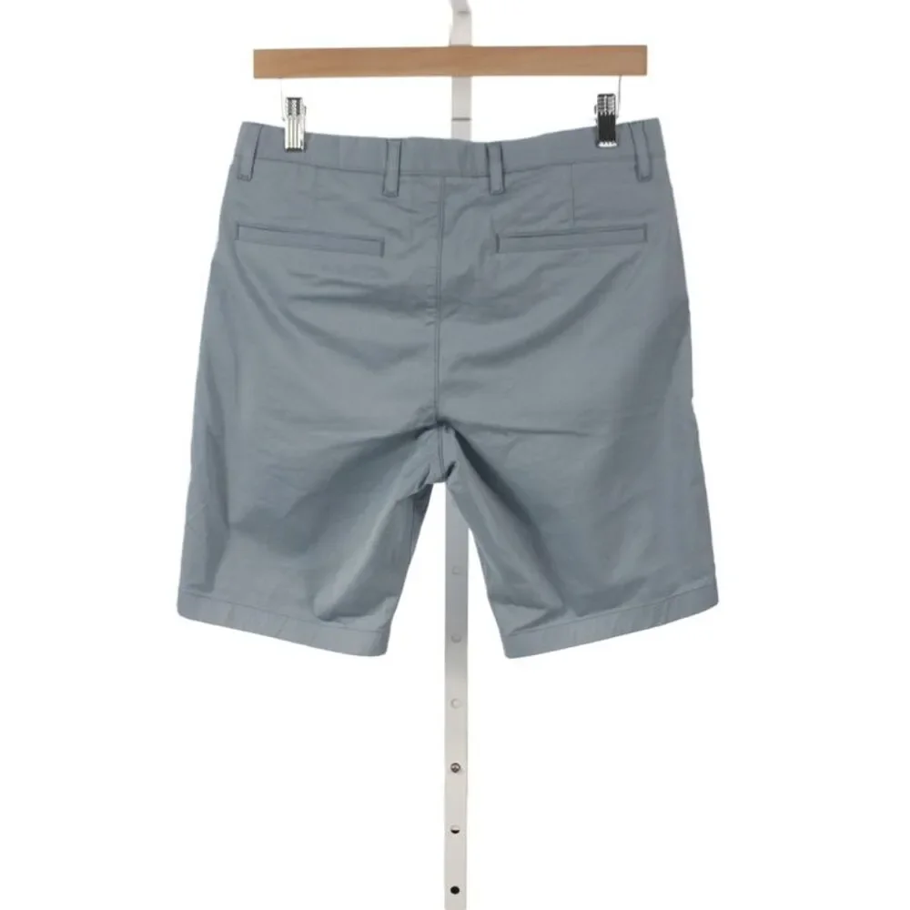 Theory Mens Chino Shorts Gray Cotton Button Size 29